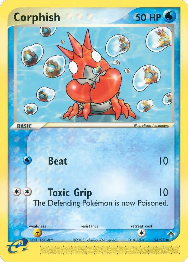 Corphish - 54/97 (54/97), EX Dragon — Pokémon card price