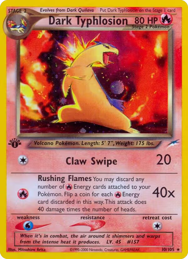Dark Typhlosion (010/105), Neo Destiny — Pokémon card price