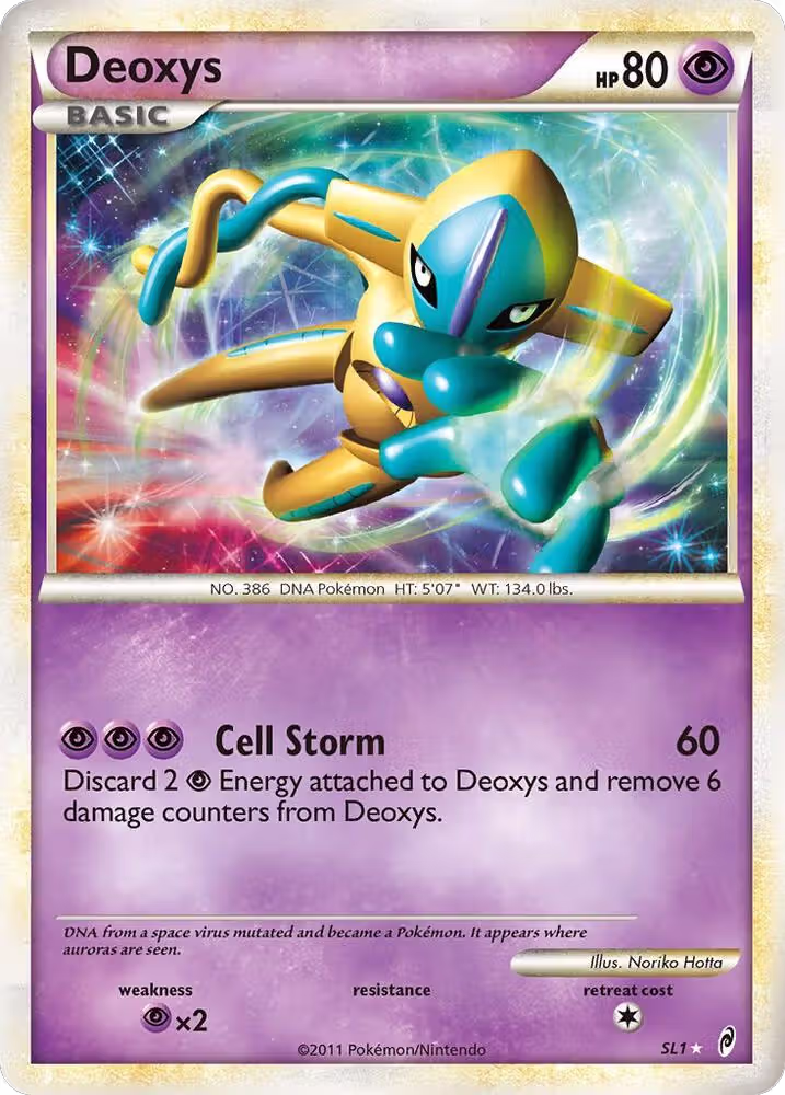 Deoxys (Shiny) (SL1), Call of Legends — Pokémon card price