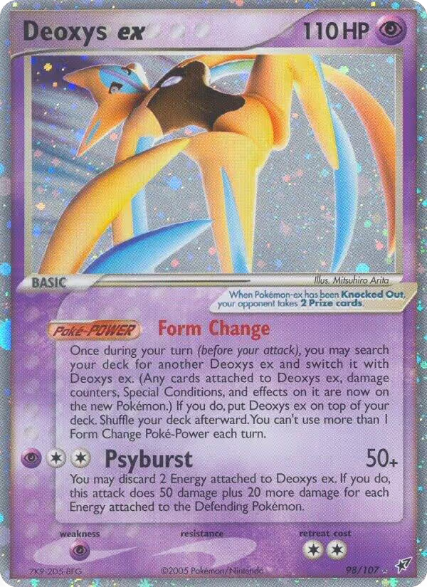 Deoxys ex (Attack Forme) (98/107), EX Deoxys — Pokémon card price