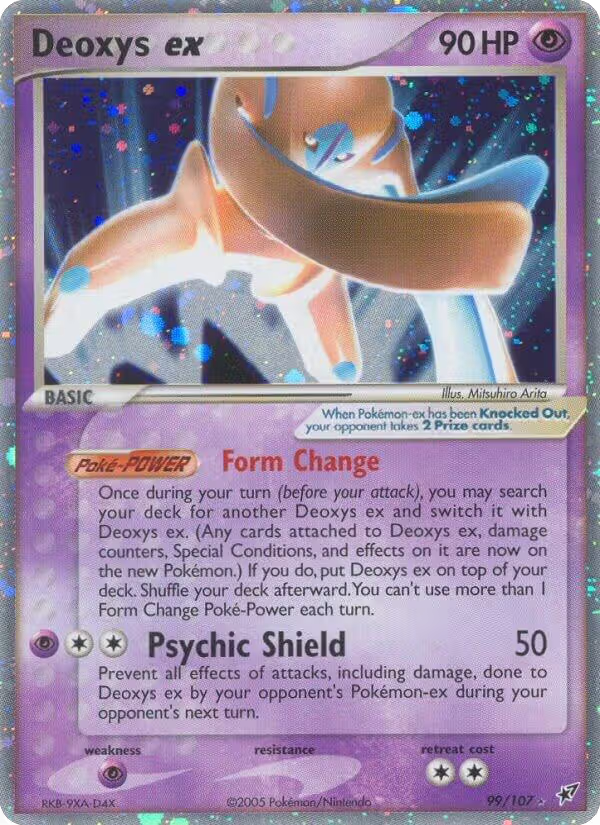 Deoxys ex (Defense Forme) (99/107), EX Deoxys — Pokémon card price
