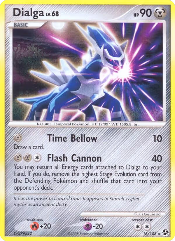 Dialga (16/106), Great Encounters — Pokémon card price