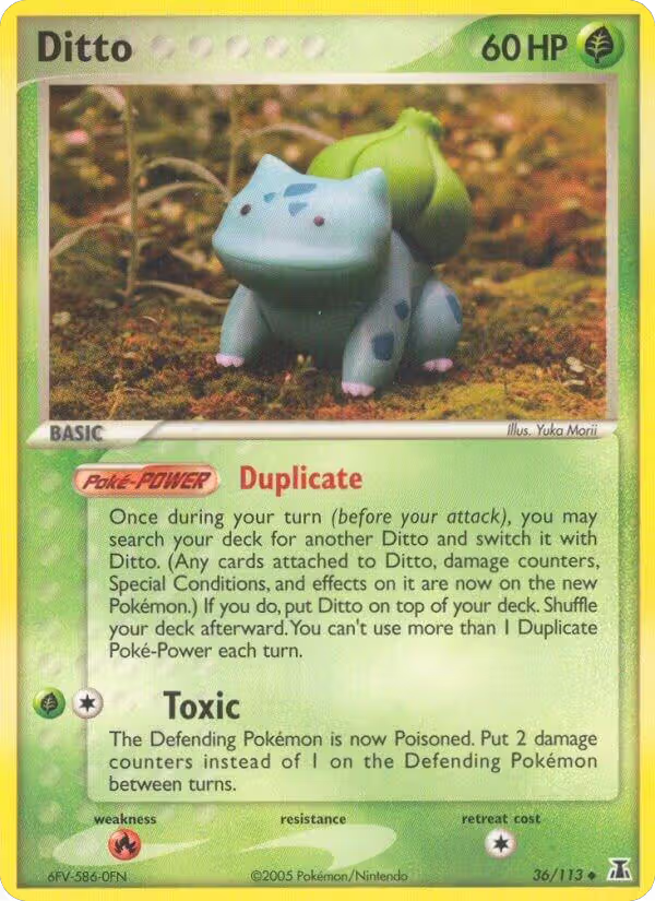 Ditto (Bulbasaur) (36/113), EX Delta Species — Pokémon card price