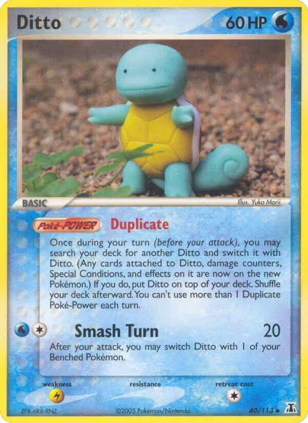 Ditto - 040/113 (Squirtle) (40/113), EX Delta Species — Pokémon card price