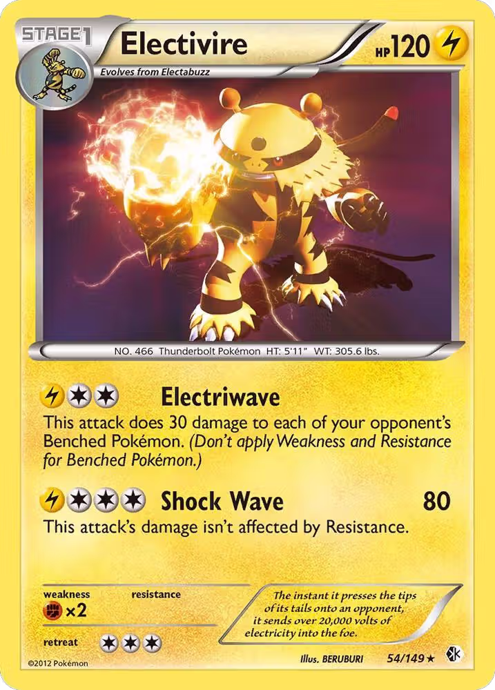 Electivire (54/149), Boundaries Crossed — Pokémon card price