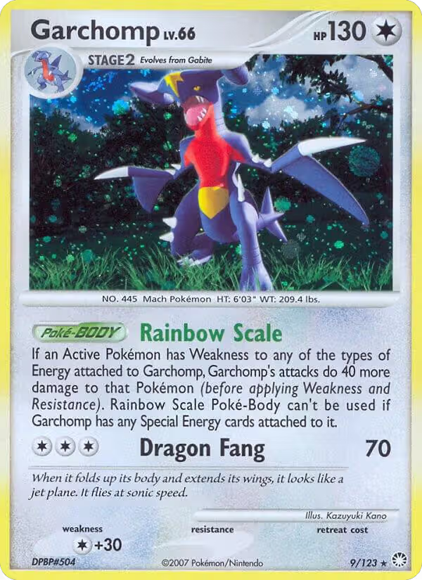 Garchomp (9/123), Mysterious Treasures — Pokémon card price