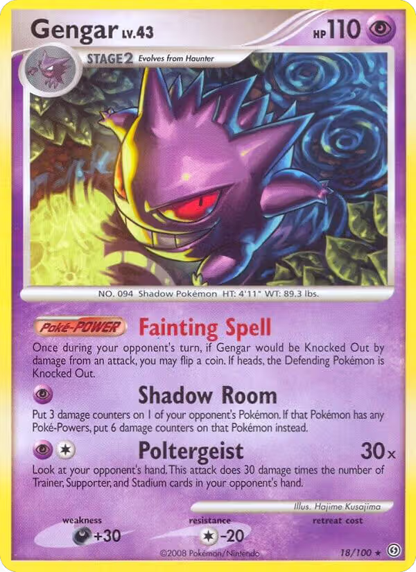 Gengar (18/100), Stormfront — Pokémon card price
