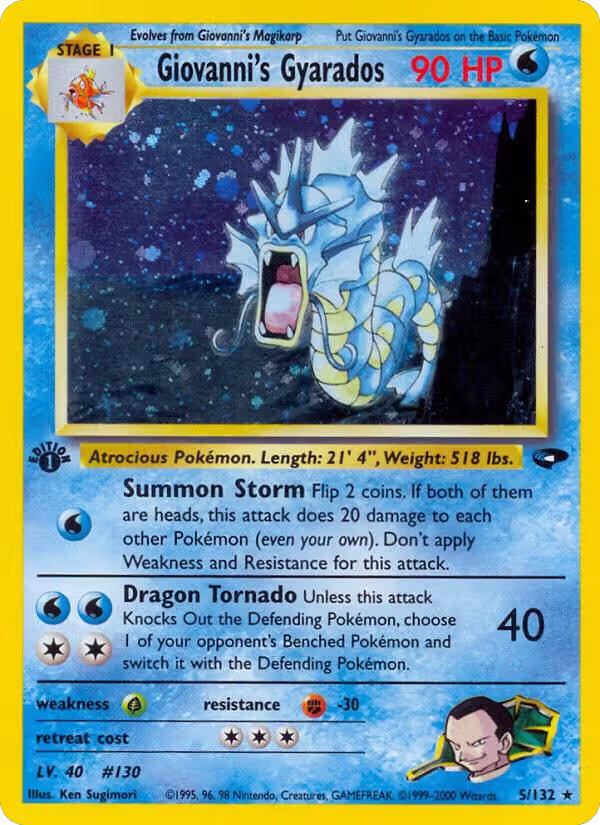 Giovanni's Gyarados (005/132), Gym Challenge — Pokémon card price
