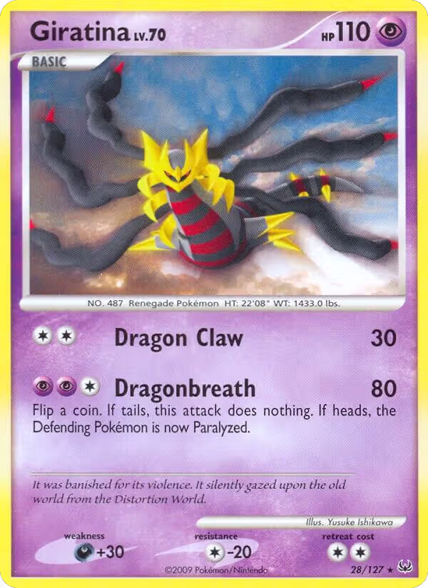 Giratina (28) (28/127), Platinum — Pokémon card price