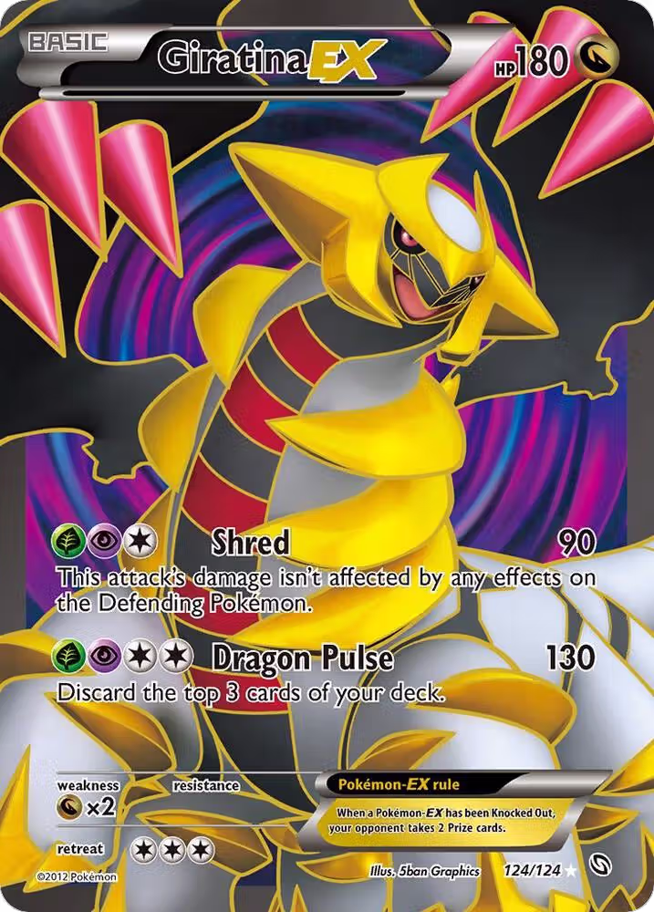 Giratina EX (124 Full Art) (124/124), Dragons Exalted — Pokémon card price