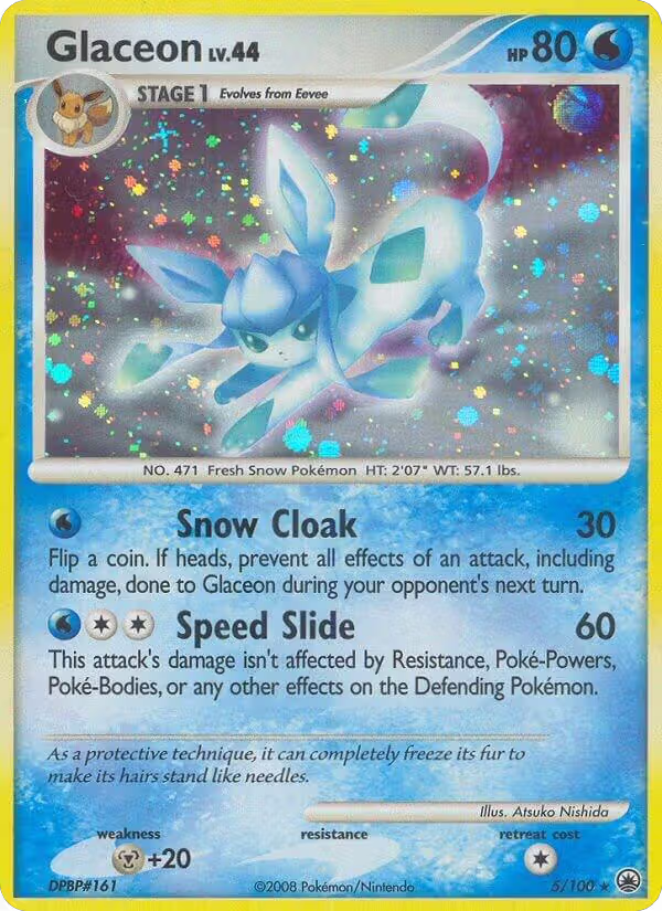 Glaceon (5) (5/100), Majestic Dawn — Pokémon card price