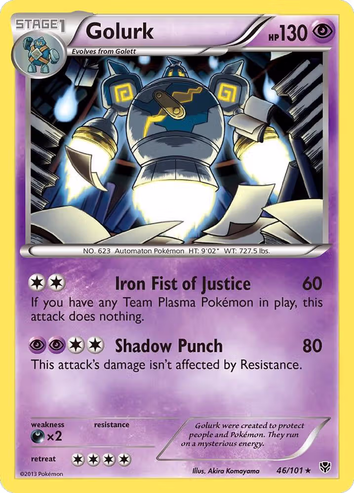 Golurk (46/101), Plasma Blast — Pokémon card price