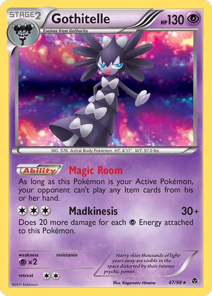 Gothitelle (47) (47/98), Emerging Powers — Pokémon card price