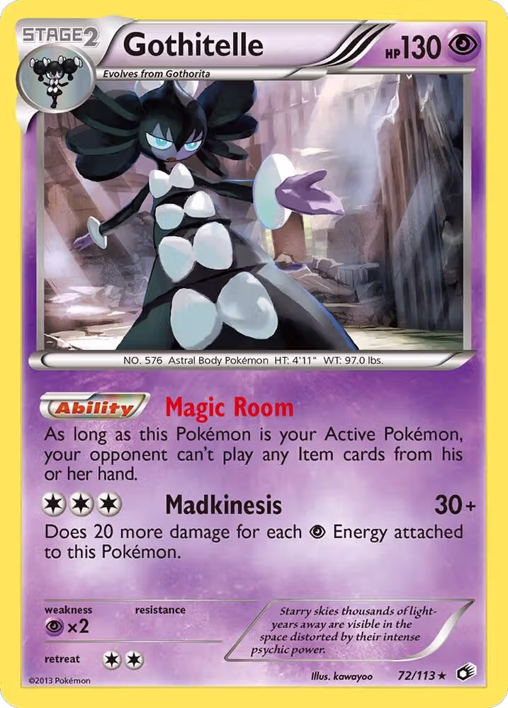 Gothitelle (72/113), Legendary Treasures — Pokémon card price