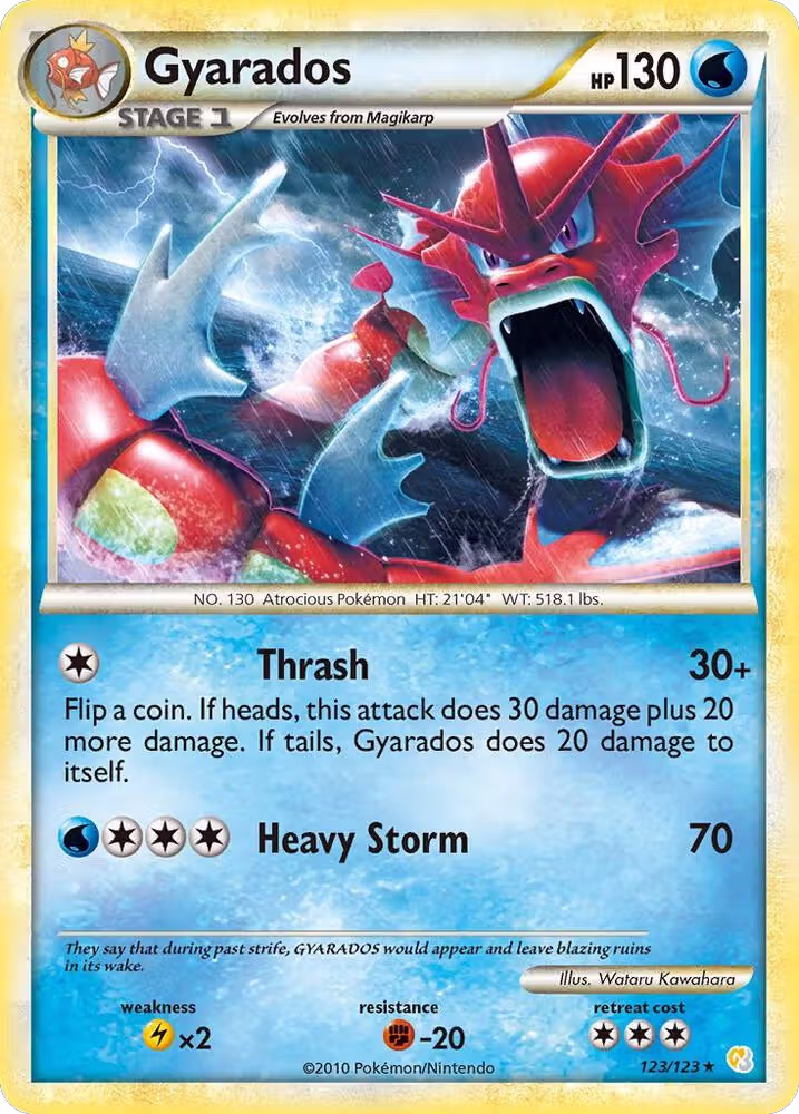 Gyarados (Red) (123/123), HeartGold SoulSilver — Pokémon card price