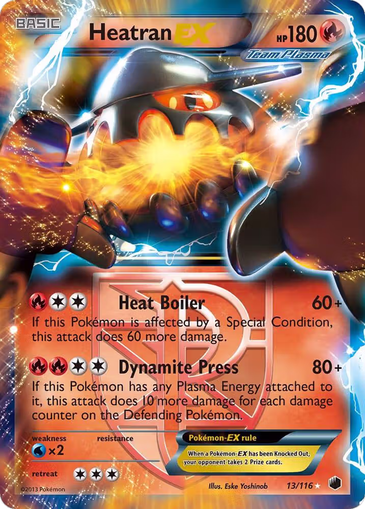 Heatran EX (Team Plasma) (13/116), Plasma Freeze — Pokémon card price