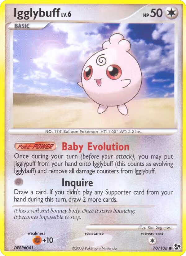 Igglybuff (70/106), Great Encounters — Pokémon card price
