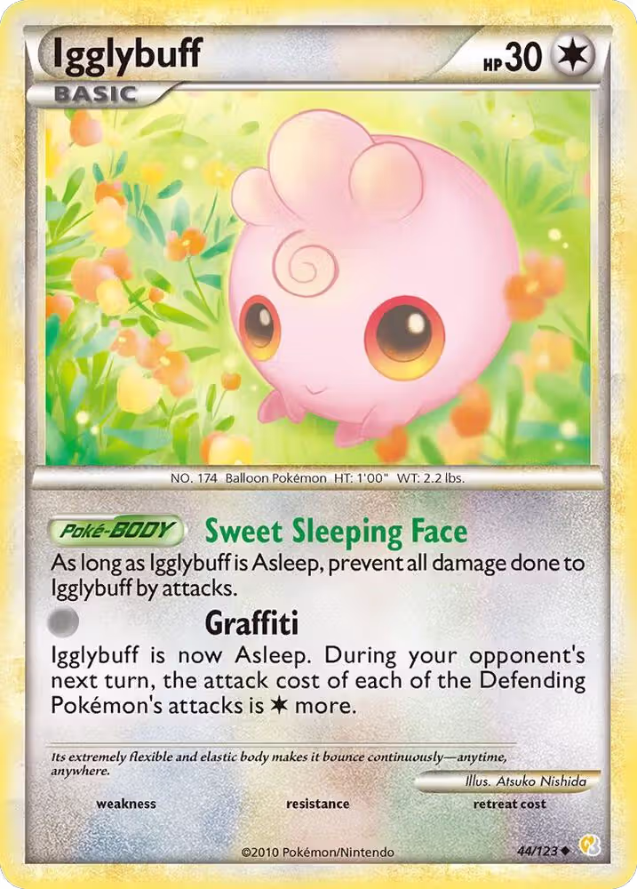 Igglybuff (44/123), HeartGold SoulSilver — Pokémon card price