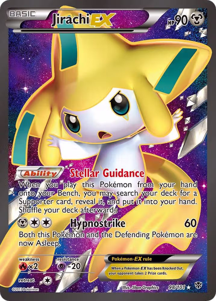Jirachi EX (98 Full Art) (98/101), Plasma Blast — Pokémon card price