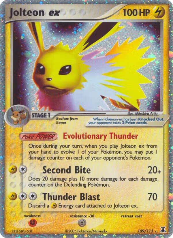 Jolteon ex (109/113), EX Delta Species — Pokémon card price