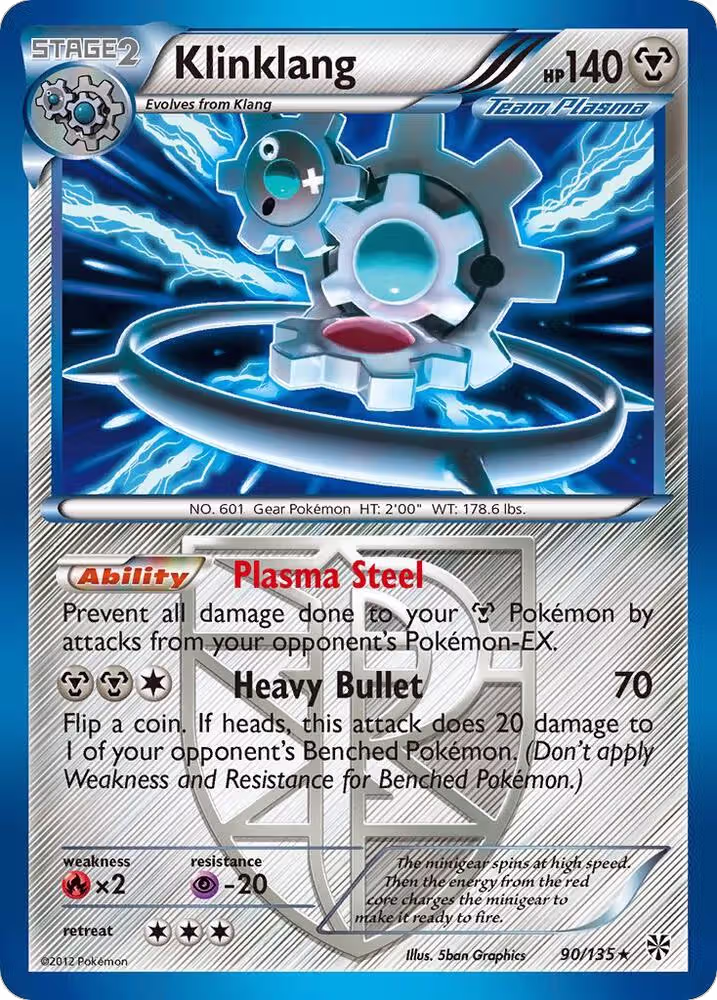 Klinklang (Team Plasma) (90/135), Plasma Storm — Pokémon card price