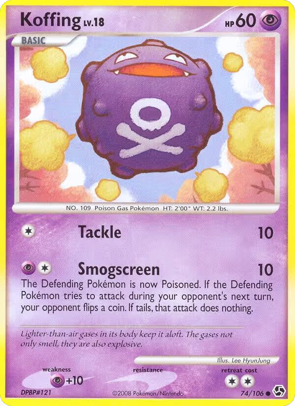 Koffing (74/106), Great Encounters — Pokémon card price