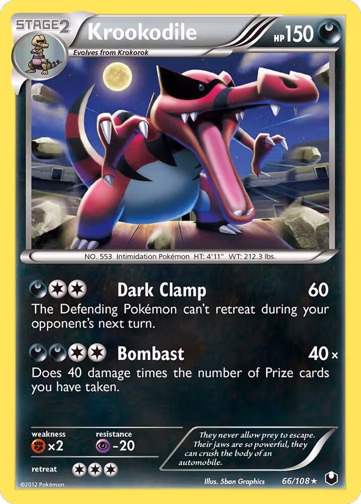 Krookodile (66/108), Dark Explorers — Pokémon card price