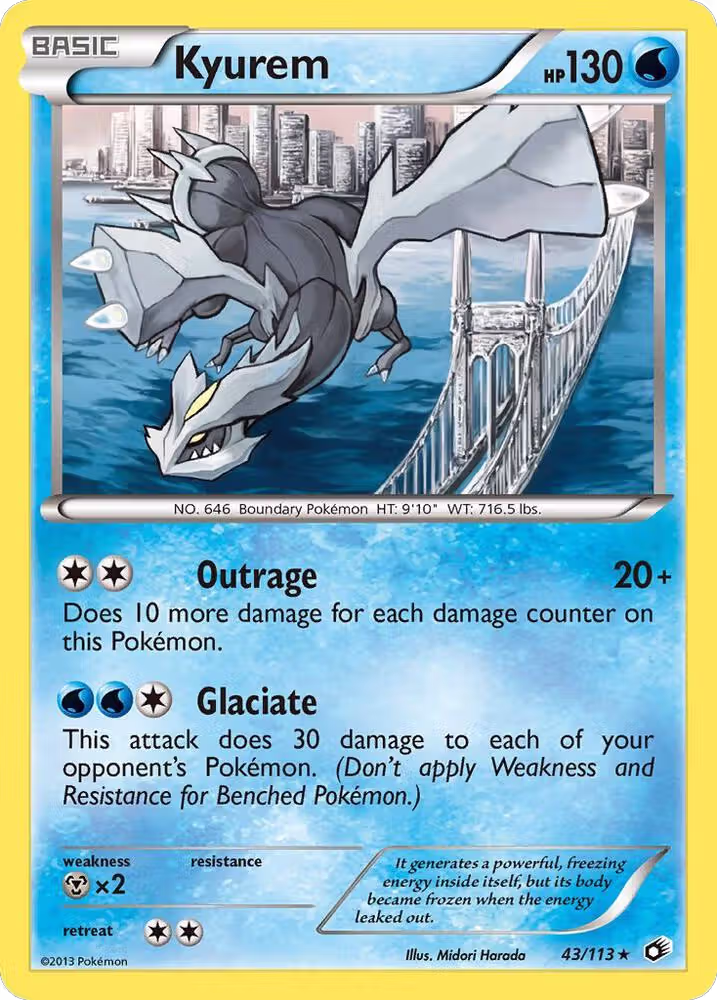 Kyurem (43/113), Legendary Treasures — Pokémon card price