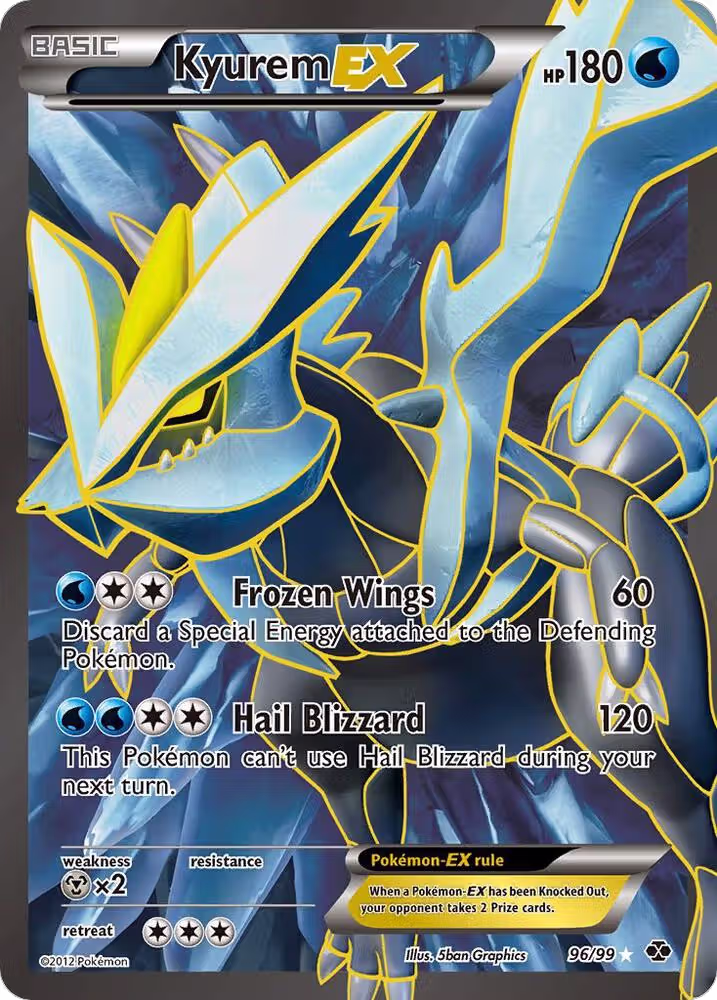 Kyurem EX (96 Full Art) (96/99), Next Destinies — Pokémon card price