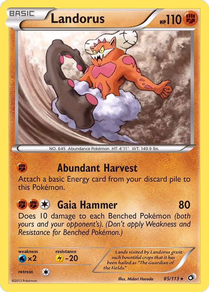 Landorus (85/113), Legendary Treasures — Pokémon card price