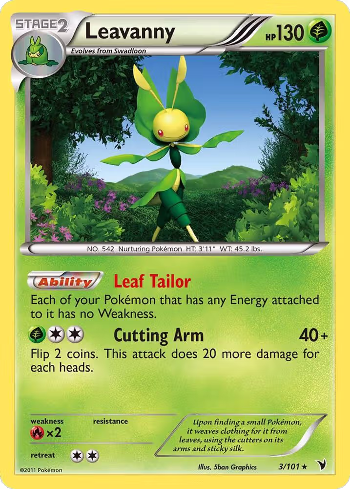 Leavanny (3/101), Noble Victories — Pokémon card price