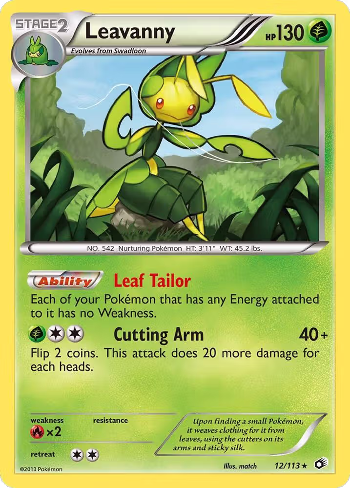 Leavanny (12/113), Legendary Treasures — Pokémon card price