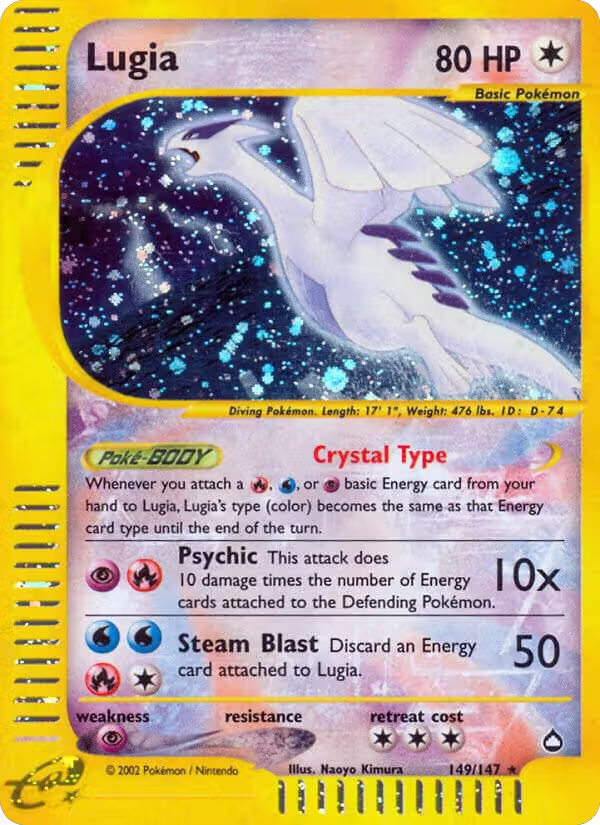 Lugia — one of the most expensive Pokémon cards