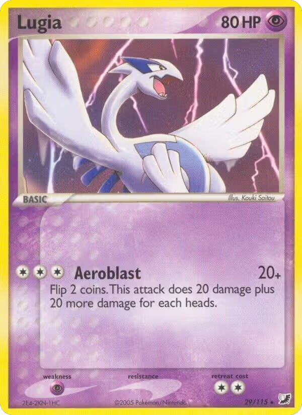 Lugia (29/115), EX Unseen Forces — Pokémon card price