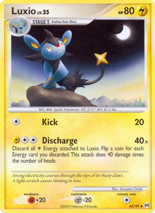 Luxio (43/99), Arceus — Pokémon card price