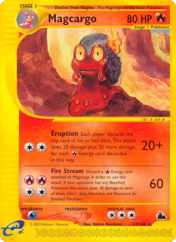 Magcargo (17) (017/144), Skyridge — Pokémon card price