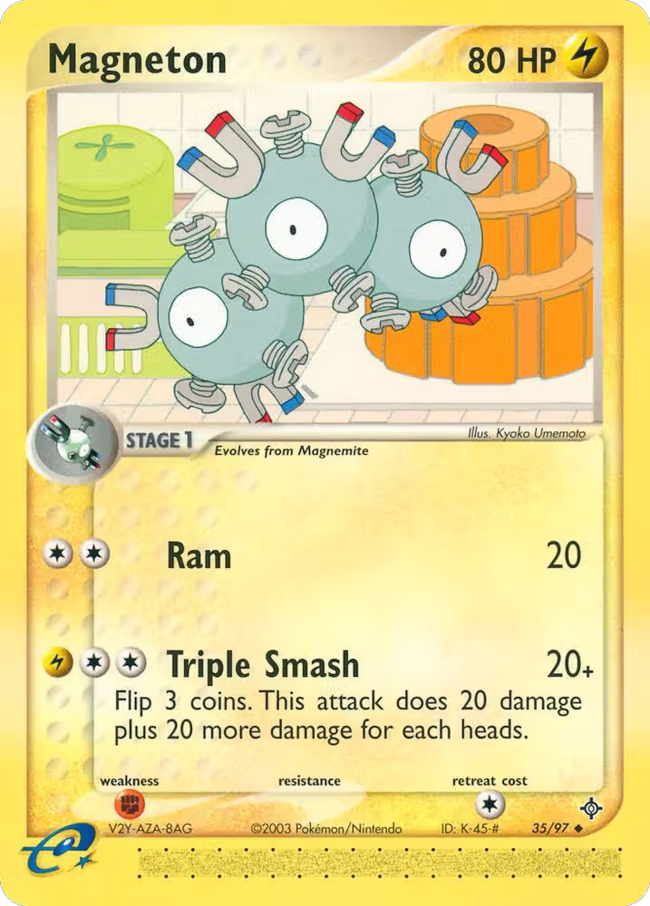 Magneton - 35/97 (35/97), EX Dragon — Pokémon card price