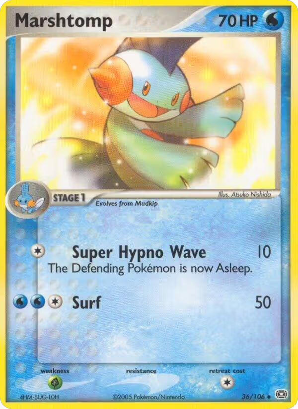 Marshtomp (36/106), EX Emerald — Pokémon card price