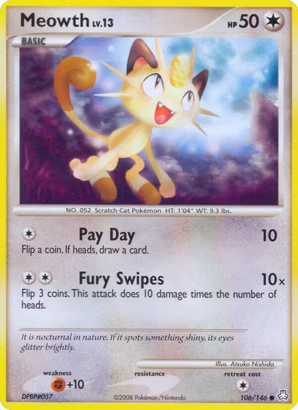 Meowth (106/146), Legends Awakened — Pokémon card price