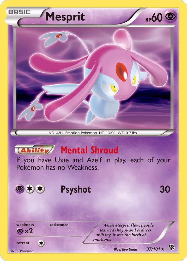 Mesprit (37/101), Plasma Blast — Pokémon card price