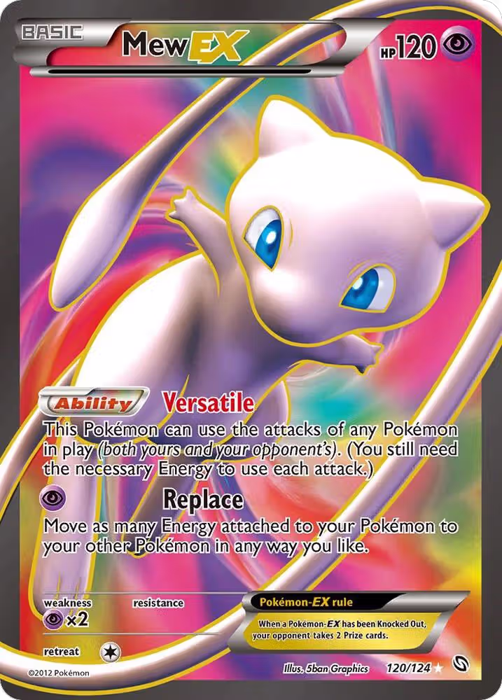 Mew EX (120 Full Art) (120/124), Dragons Exalted — Pokémon card price