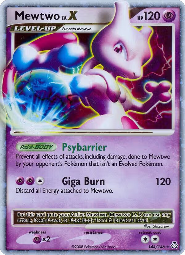 Mewtwo LV.X (144/146), Legends Awakened — Pokémon card price