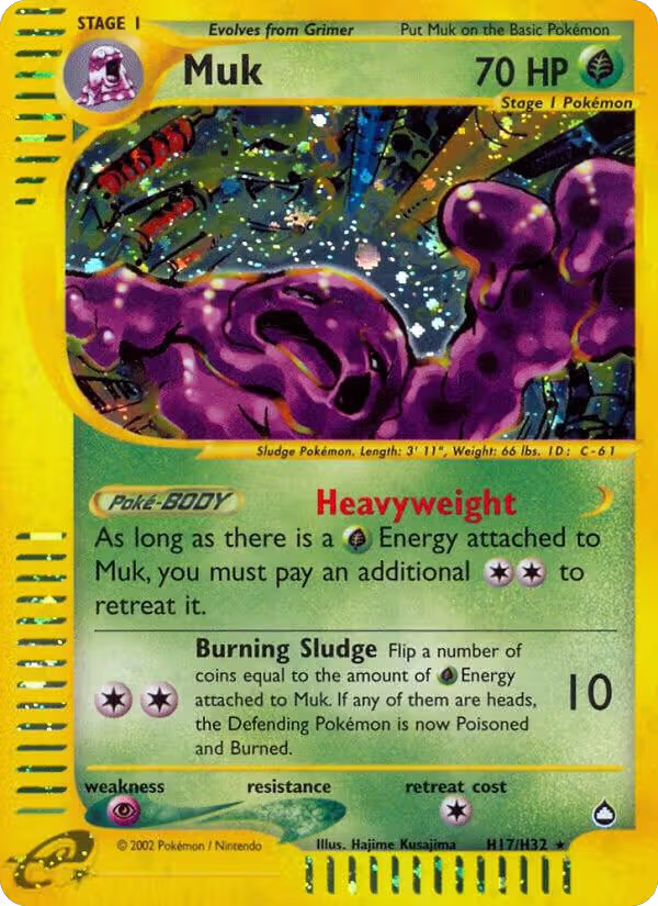 Muk (H17) (H17/H32), Aquapolis — Pokémon card price