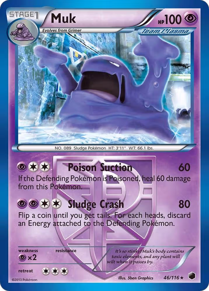 Muk (Team Plasma) (46/116), Plasma Freeze — Pokémon card price