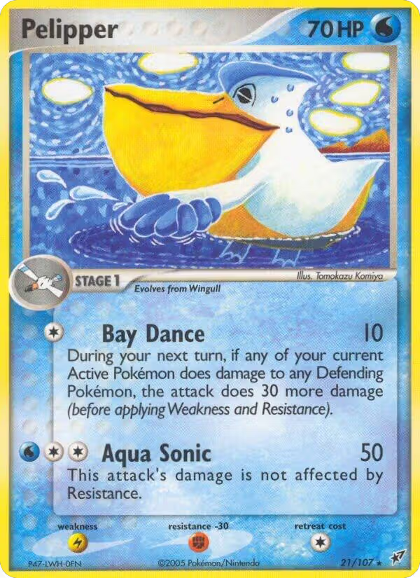 Pelipper (21/107), EX Deoxys — Pokémon card price