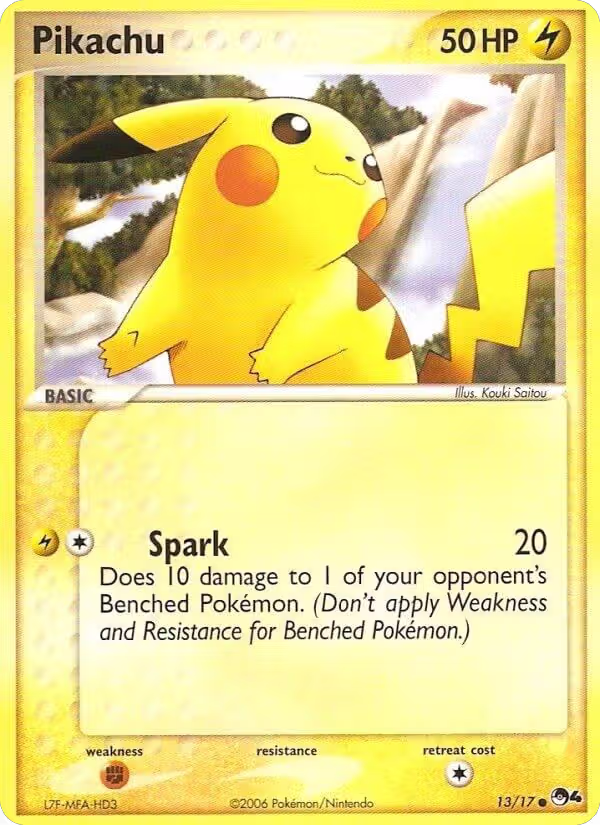 Pikachu (013/017), POP Series 4 — Pokémon card price