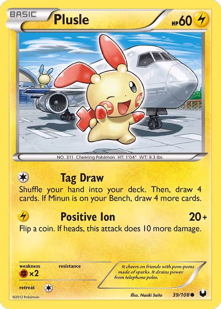 Plusle (39/108), Dark Explorers — Pokémon card price