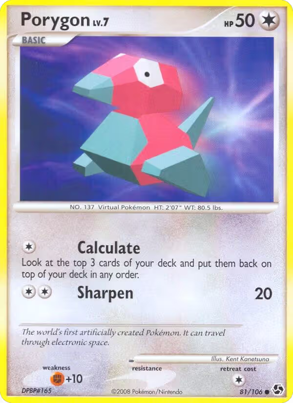 Porygon (81/106), Great Encounters — Pokémon card price