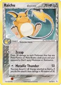 Raichu (Delta Species) (15/110), EX Holon Phantoms — Pokémon card price