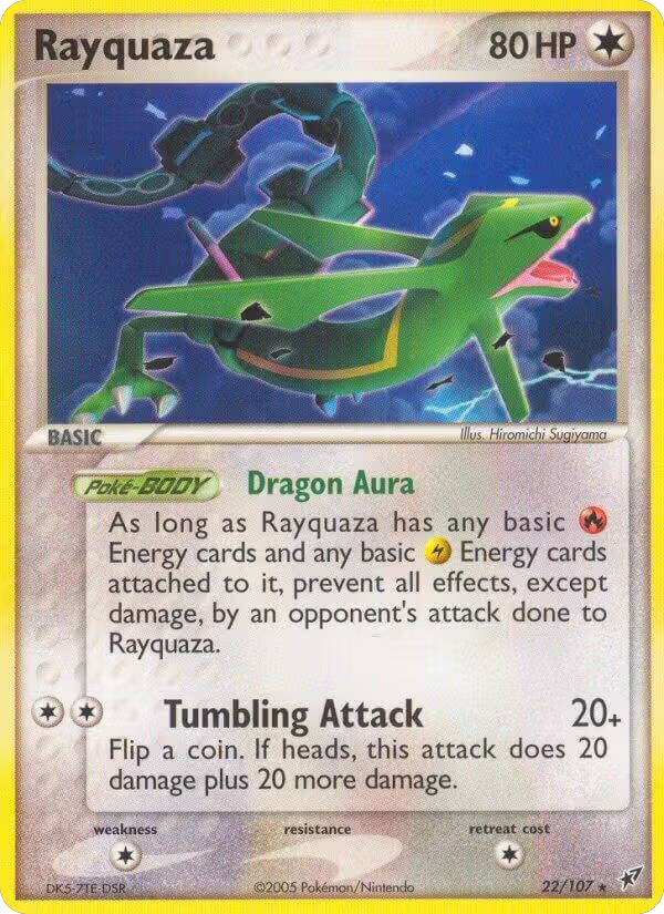 Rayquaza (22/107), EX Deoxys — Pokémon card price